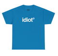 BLUE idiot T-SHIRT