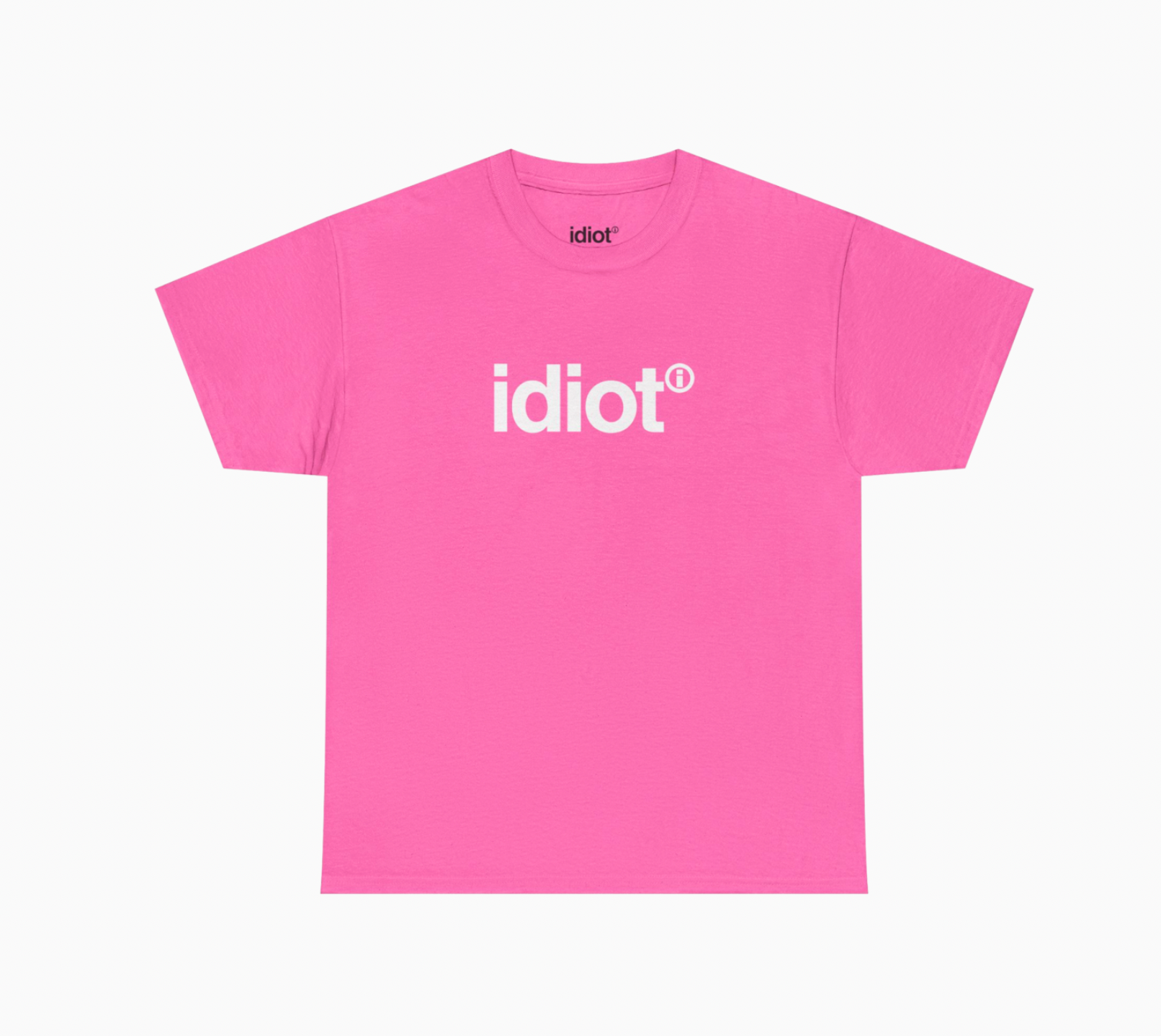 PINK idiot T-SHIRT